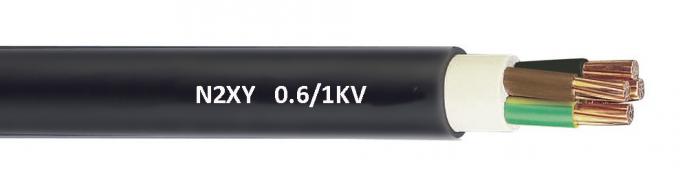 600 CRNA Unarmoured du câble N2XY de la basse tension 1000V. Noir de VDE 0276 DIN pour l'approvisionnement en l'électricité