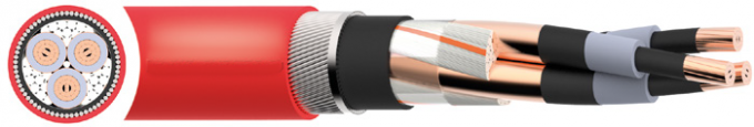 La SWA blindée de literie de PVC de câble électrique d'en 60228