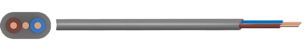 Câble blindé en acier galvanisé par gris, câble flexible blindé industriel domestique