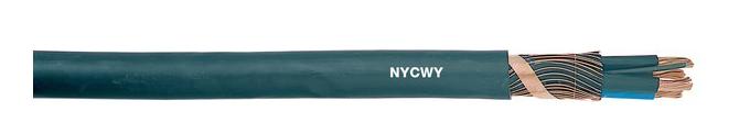 NYCWY découvrent le câble de cuivre de l'âme massive BT, cable électrique souterrain de basse tension de PVC