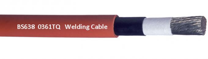 0361TQ/BS638 câble flexible en caoutchouc, câble orange résistant à la chaleur du soudage 100V électrique