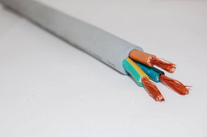 Câble isolé par caoutchouc de BS6500 BS7919, câble flexible en caoutchouc dur de cordon de secteur