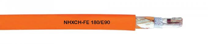 Halogène - câble libre ISO9001 180/E90 de résistance de feu de Fe de NHXCH avec le conducteur concentrique