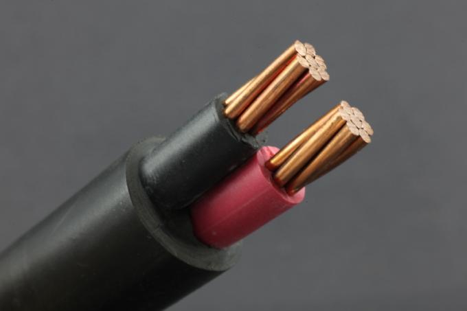 0.6 / 1kV cuivre engainé par PVC standard de la classe 1 de câble du CEI 60502-1 deux noyaux isolés