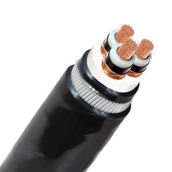 19 noir rouge de tension de la SWA de 33kv XLPE de câble de CU de PVC de bande moyenne d'obligatoire