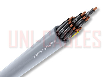 Chine Le PVC noircissent H05VV5 - le câble de commande flexible de taille de F 12G1. 0 à 61G1. Huile 5 résistante fournisseur