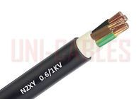Chine 600 CRNA Unarmoured du câble N2XY de la basse tension 1000V. Noir de VDE 0276 DIN pour l&#039;approvisionnement en l&#039;électricité société